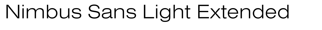 Nimbus Sans Light Extended image
